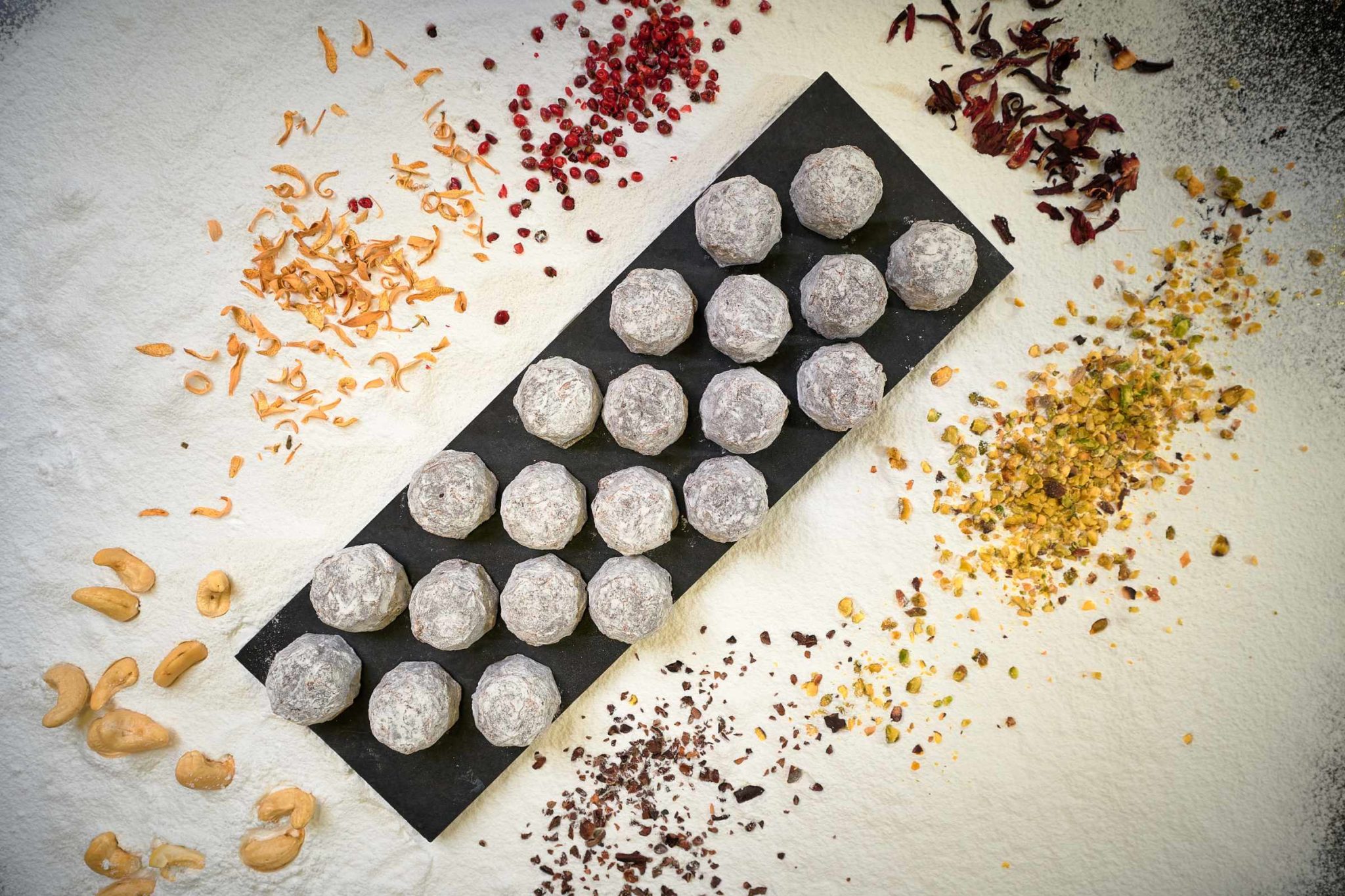 Hausgemachte Pralinen von Fenkart Schokoladengenuss